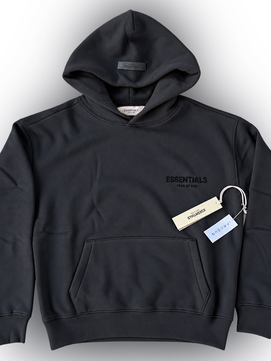 Essentials Other - Essentials Black Limo Men's Pullover Hoodie with Chest Logo